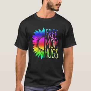 Mama umarmt LGBT-Regenbogen-Sonnenblume T-Shirt