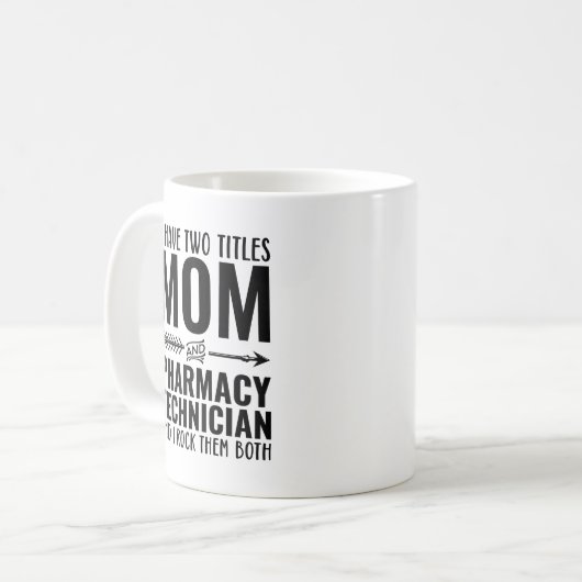 Mama und Apotheker Funny Kaffeetasse (Vorderseite Links)