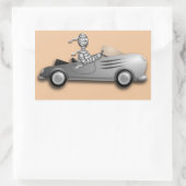 Mama- und Autoaufkleber Rechteckiger Aufkleber (Tasche)