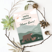Mama und Baby Bear Mountain Range Babydusche