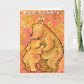 Mama und Baby Bear's Day Card Karte (Vorderseite)