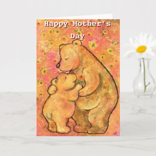 Mama und Baby Bear's Day Card Karte (Kleine Pflanze)