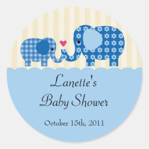 Mama und Baby Boy Elephant Fevor Sticker