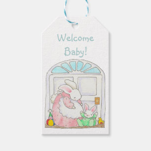 Mama und Baby Bunny Geschenkanhänger