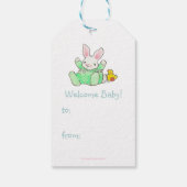 Mama und Baby Bunny Geschenkanhänger (Rückseite)