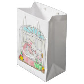 Mama- und Baby-Bunny-Geschenktasche Mittlere Geschenktüte (Vorderseite Schrägansicht)