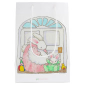 Mama- und Baby-Bunny-Geschenktasche Mittlere Geschenktüte (Rückseite)