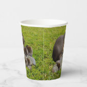 Mama und Baby Capybaras, Pappbecher (Rechts)