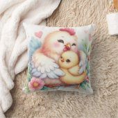 Mama und Baby Chicken Kissen (Decke)
