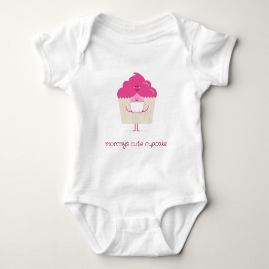 Mama und Baby Cupcake Strampler (Vorderseite)