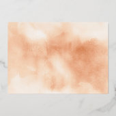 Mama und Baby Deer Floral Baby Shower Gold Folieneinladung (Rückseite)