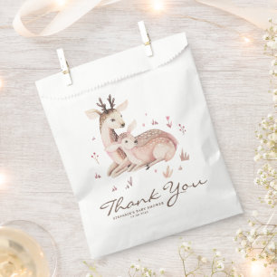 Mama und Baby Deer Forest Baby Dusche Vielen Dank Geschenktütchen