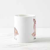 Mama und Baby des Rehes - Adorable, maßgeschneider Kaffeetasse (Mittel)