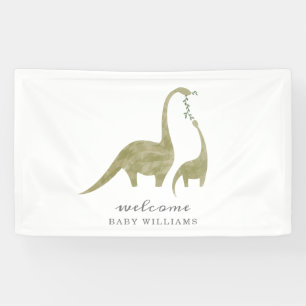 Mama und Baby Dinosaur Neutral Baby Dusche Banner