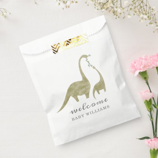 Mama und Baby Dinosaur Neutral Baby Dusche Geschenktütchen (Versiegelt)