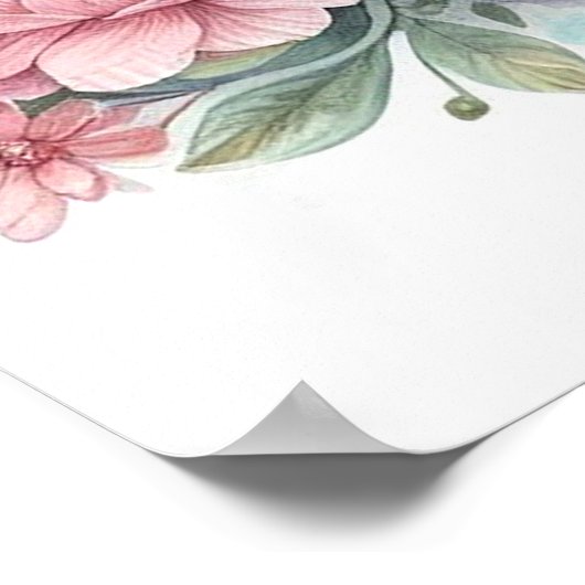 Mama und Baby Elephant Poster (Ecke)