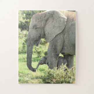 Mama und Baby Elephant Puzzle