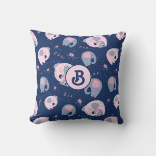Mama und Baby Elephant Throw Kissen