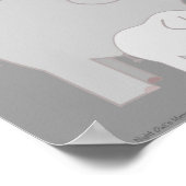 Mama und Baby Elephants Grays Poster (Ecke)