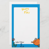 Mama-und Baby-Fisch-Küsse Briefpapier (Vorne/Hinten)