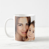 Mama- und Baby-Foto | Weihnachtsgeschenke Kaffeetasse (Links)