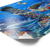 Mama und Baby Fotodruck (Ecke)