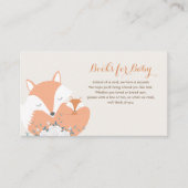 Mama und Baby Fox Babydusche Begleitkarte (Vorderseite)