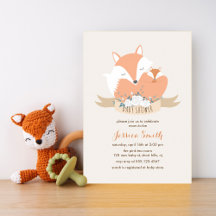 Mama und Baby Fox Babydusche