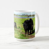 Mama- und Baby-Galloway-Kuh, Kaffee-Tasse Kaffeetasse (VorderseiteRechts)