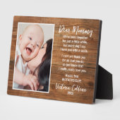 Mama und Baby Gedicht glücklich Erster Muttertag Fotoplatte (Seite)