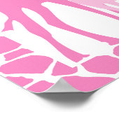 Mama und Baby Giraffe Kinderdusche Begrüßungszeich Poster (Ecke)