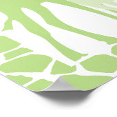 Mama und Baby Giraffe Kinderdusche Begrüßungszeich Poster (Ecke)