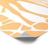 Mama und Baby Giraffe Kinderdusche Begrüßungszeich Poster (Ecke)