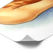 Mama und Baby Giraffe Poster (Ecke)