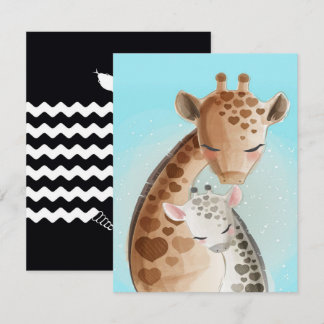 Mama und Baby-Giraffe | Süße Geschenke für Mama Einladung