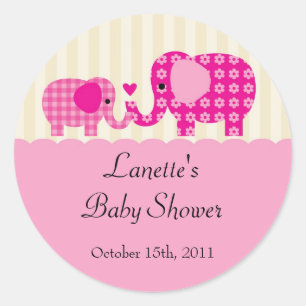 Mama und Baby Girl Elephant Fevor Sticker