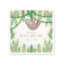Mama und Baby Girl Sloth Dschungel Thema