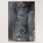 Mama und Baby Gorilla Puzzle (Vertikal)