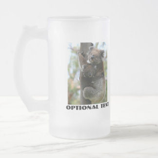 Mama und Baby Koala Mattglas Bierglas