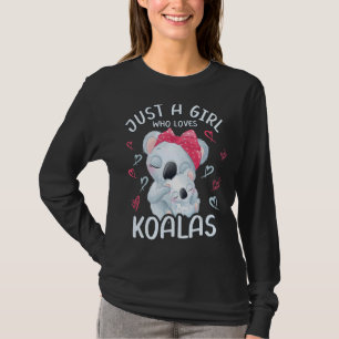 Mama und Baby Koala Nur ein Mädchen, das Koalas Li T-Shirt