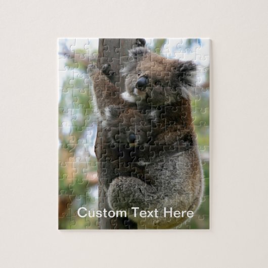 Mama und Baby Koala Puzzle (Vertikal)