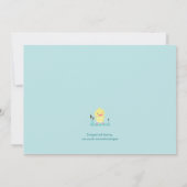 Mama-und Baby-Küken Einladung (Rückseite)