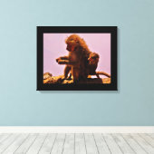 Mama und Baby Leinwanddruck (Insitu (Holzboden))