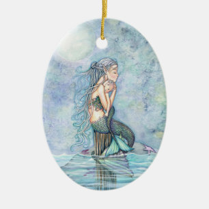 Mama und Baby Mermaid Ornament