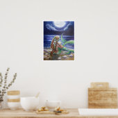 Mama und Baby-Mermaids-Poster Poster (Küche)