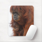 Mama und Baby Orangutan Mousepad (Mit Mouse)
