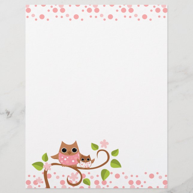 Mama und Baby Owl (Vorderseite)