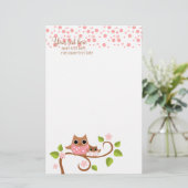 Mama und Baby Owl Briefpapier (Stehend Vorderseite)