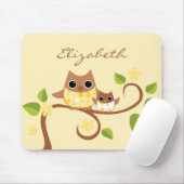 Mama und Baby Owls Mousepad (Mit Mouse)