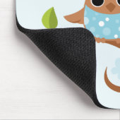 Mama und Baby Owls Mousepad (Ecke)